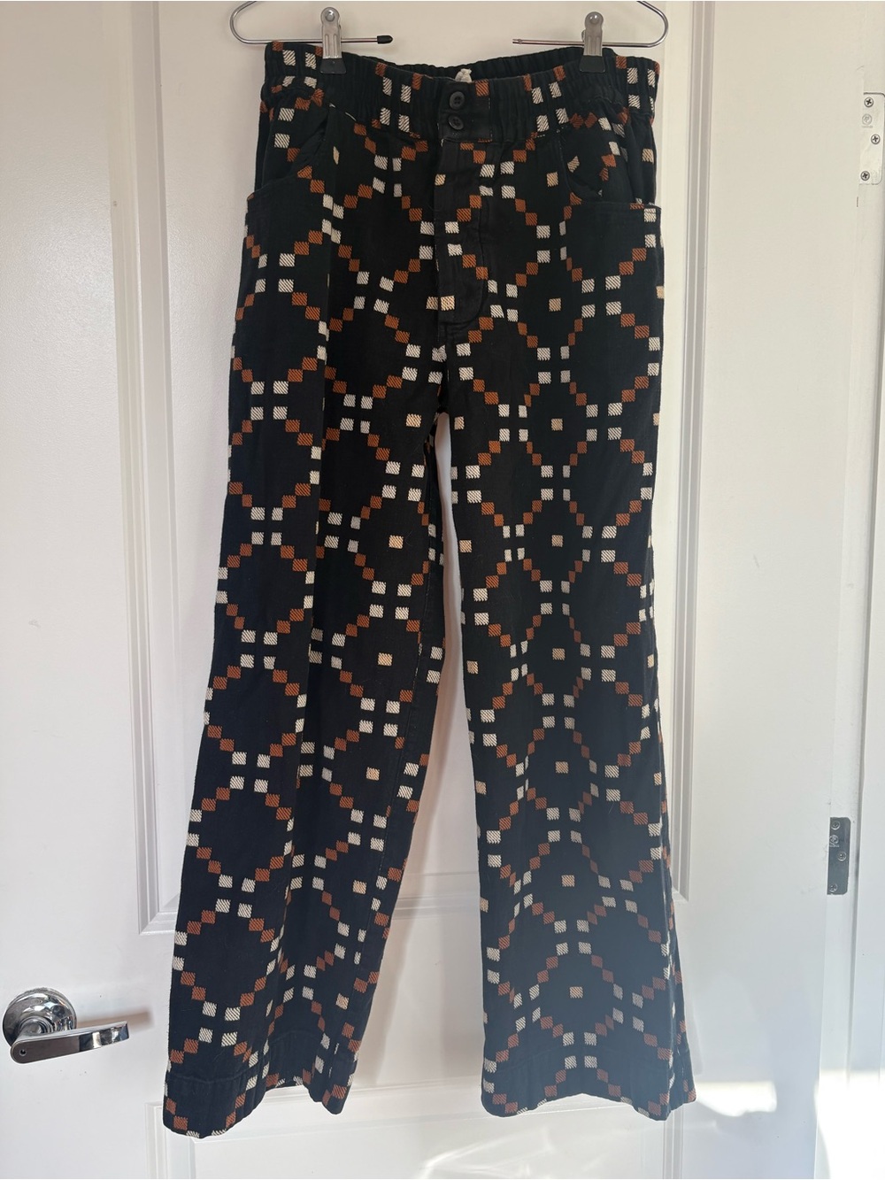 ACE & JIG Black Geometric-Print Pants - M